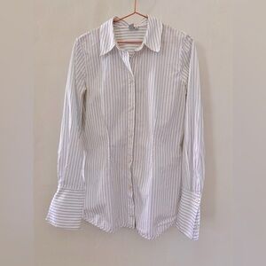 & Other Stories pin striped button down shirt. Size 4
